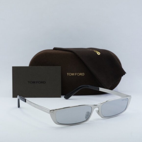 🕶️ New Tom Ford Everett FT1059 16C Sunglasses - Shiny Palladium Frame - Picture 14 of 14